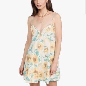 FREE PEOPLE Women's Altura Printed‎ Mini Sun Flowers Size XL